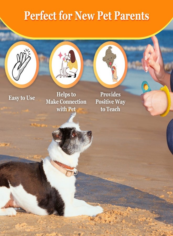 SunGrow 2-Pack Dog Clicker for Training with Wrist Bands, 2 Inches Multicolor, Pet Cat Dog Training Clickers & Behavior Aids, Convenient and Effective Clicker Training Tools for Puppy or Cat - Image 4