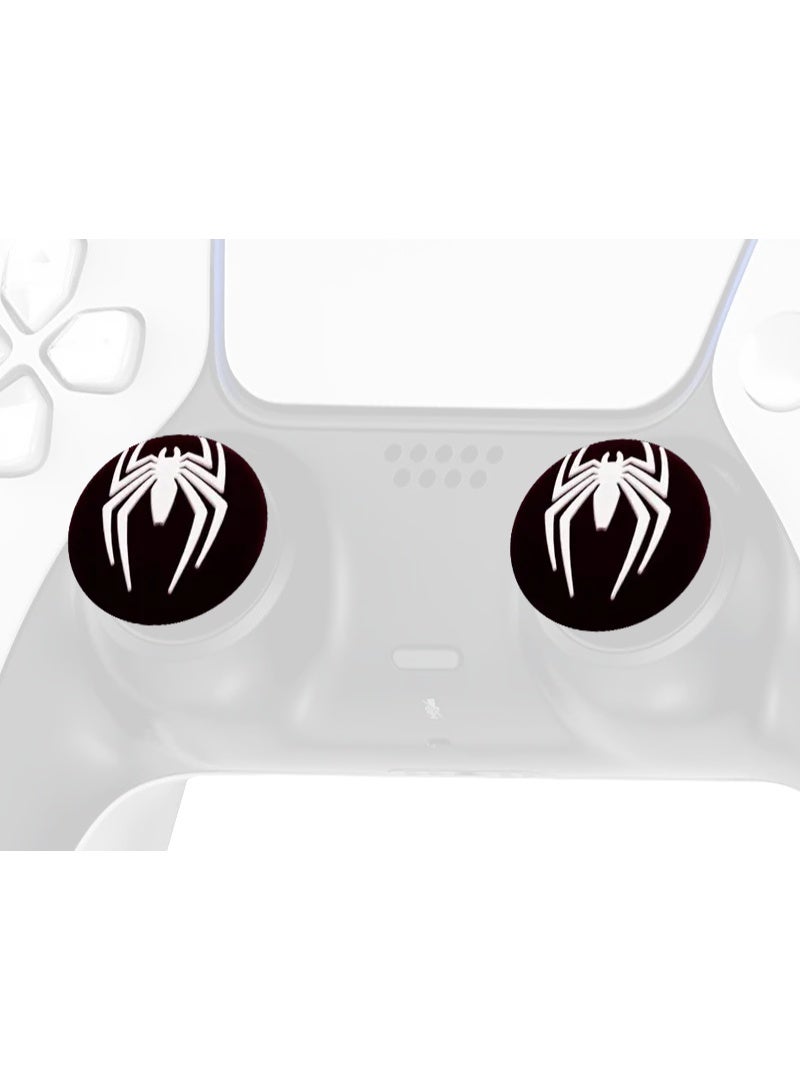 Spider White Thumb Grips - Black - Image 3