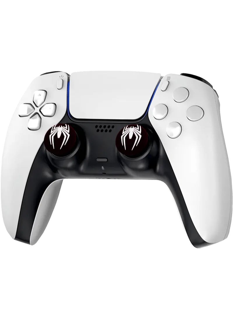 Spider White Thumb Grips - Black - Image 2