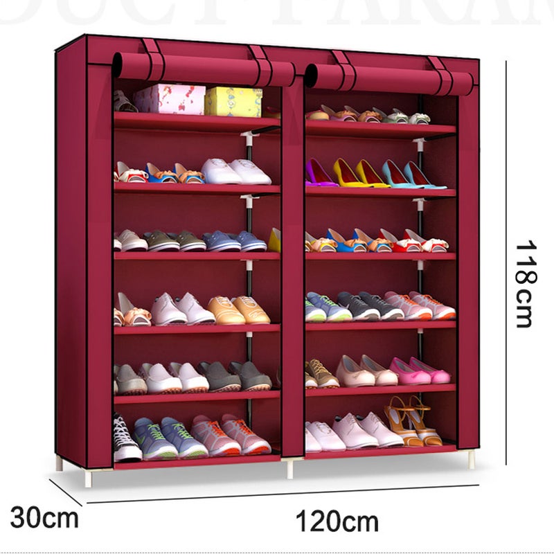 شاربدو رف أحذية 12 طبقة مقاس 120x118x30 سنتيمتر - Image 1