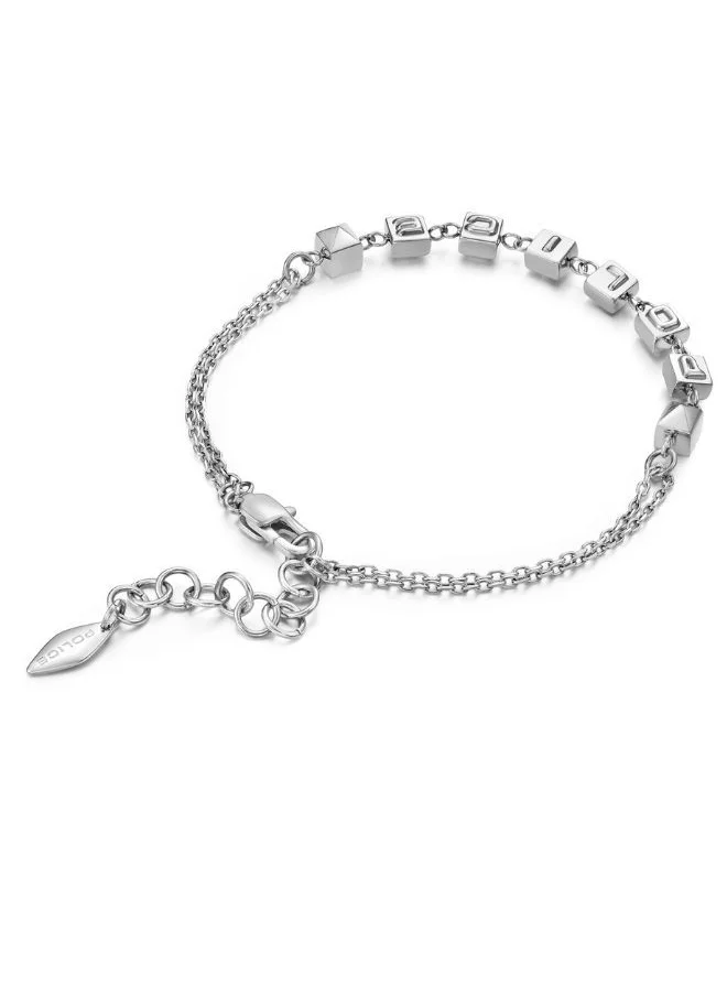 بوليس Cubet  Bracelet For Women Silver Color