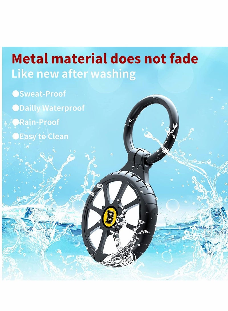 SYOSI Keychain for AirTag Magnetic Case Compatible with Airtag Keyring Aluminium Holder Full Body Protective Covers Pets Keys Luggage Backpacks - Image 5