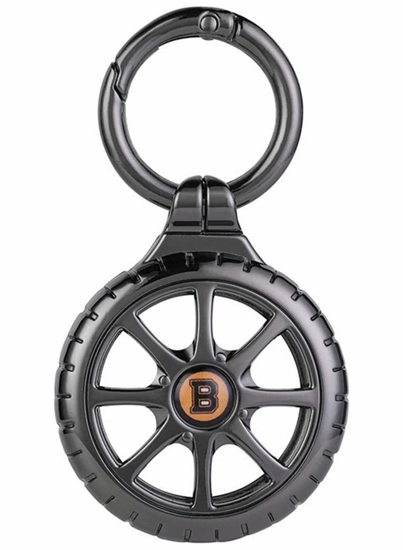 SYOSI Keychain for AirTag Magnetic Case Compatible with Airtag Keyring Aluminium Holder Full Body Protective Covers Pets Keys Luggage Backpacks - Image 1