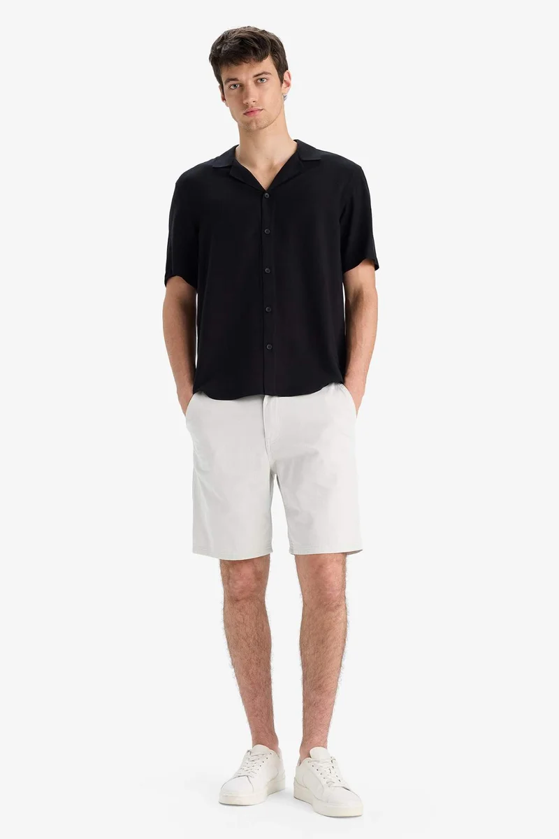 ديفاكتو Cotton Regular Fit Bermuda Shorts