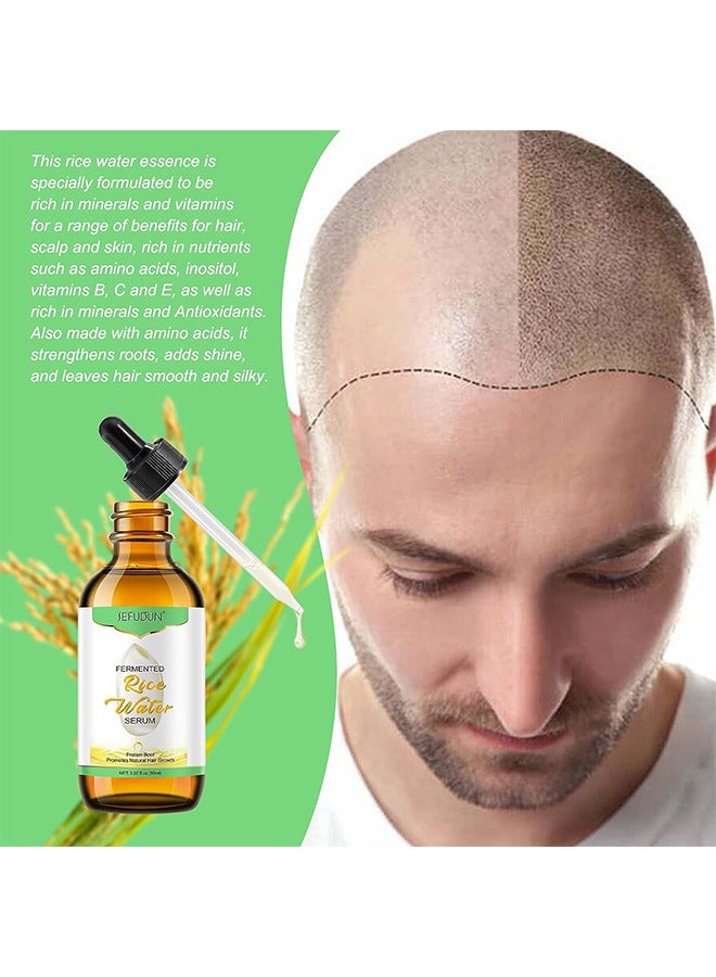 سيفودون ماء الأرز لنمو الشعر ، زيت نمو الشعر ، علاج نمو الشعر بماء الأرز لإعادة نمو الشعر لفترة أطول ، منع تساقط الشعر وترققه للرجال والنساء 60 مل - Image 4