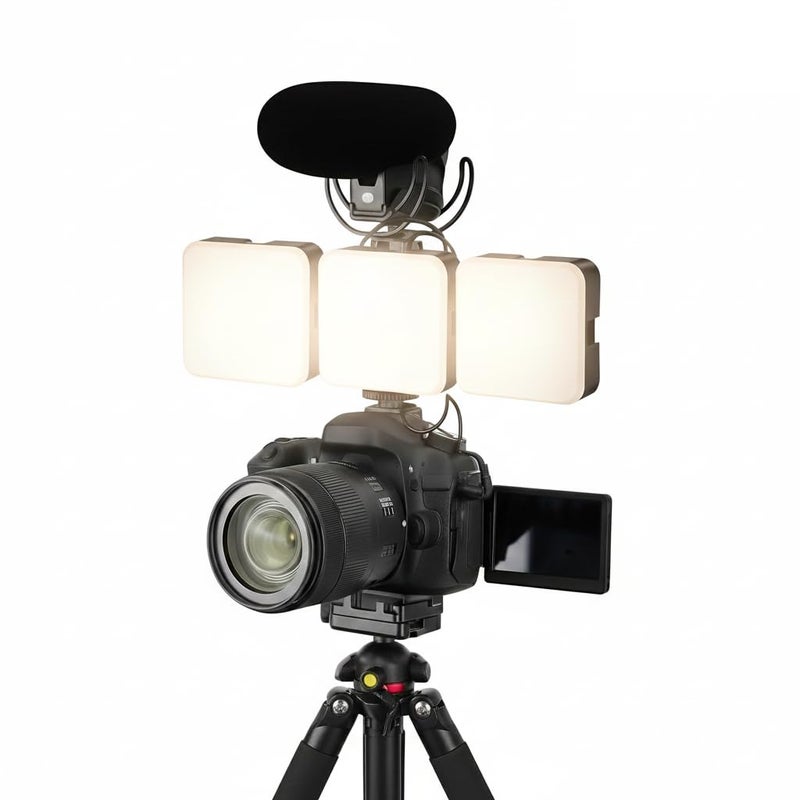 Selfie LED Phone Camera Fill Light – 3 Brightness Modes, Clip-On LED for Video Photography, Live Streaming, TikTok, Makeup & Video Calls (Universal Compatibility) - Image 1