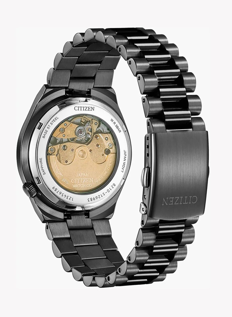 Citizen Boutique CITIZEN Men's Black Stainless Steel Watch, Automatic | NJ0155-87E - Image 2