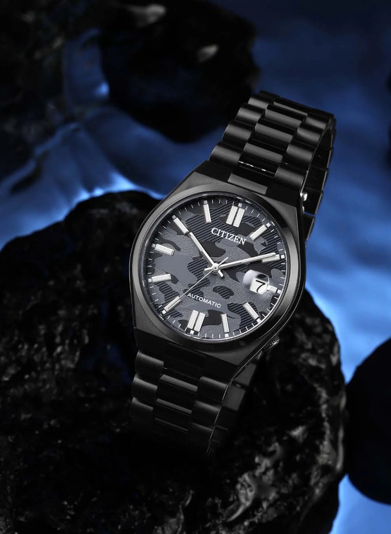 Citizen Boutique CITIZEN Men's Black Stainless Steel Watch, Automatic | NJ0155-87E - Image 5