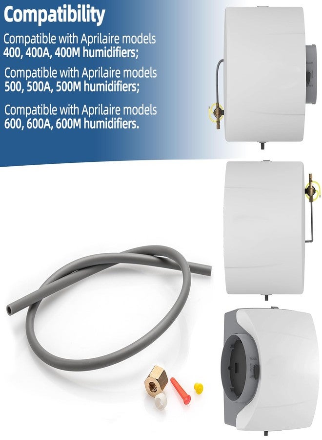 Sconva 4335 Feed Tube Assembly with Compression Sleeve & Nut Compatible with Aprilaire Humidifier Models 400, 500, 600 Series Humidifier Parts & Accessories - Image 3