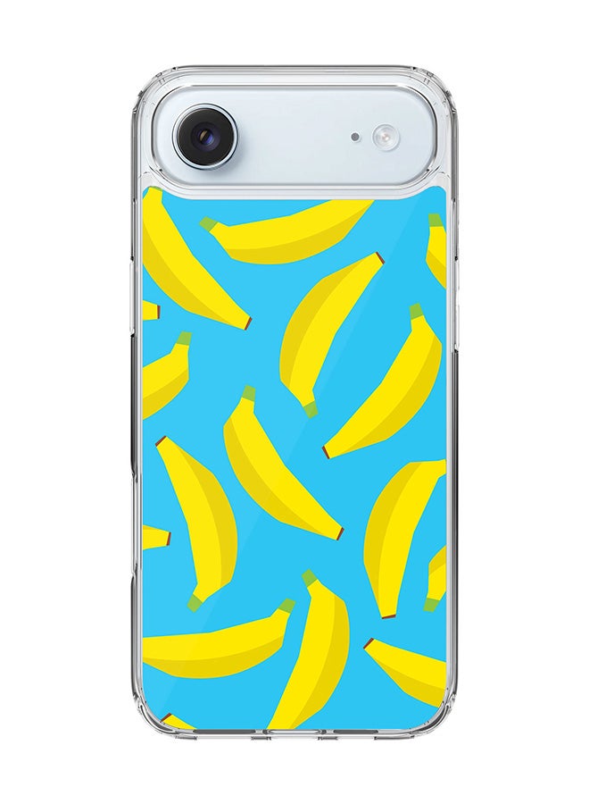 Stylizedd Classic Clear MagSafe Case for iPhone 17 Air , Hybrid Soft Case Flexible Edges Anti Drop TPU PC Gel Thin Transparent Cover [ Designed for iPhone 17 Air ] - Scattered Bananas Full Print