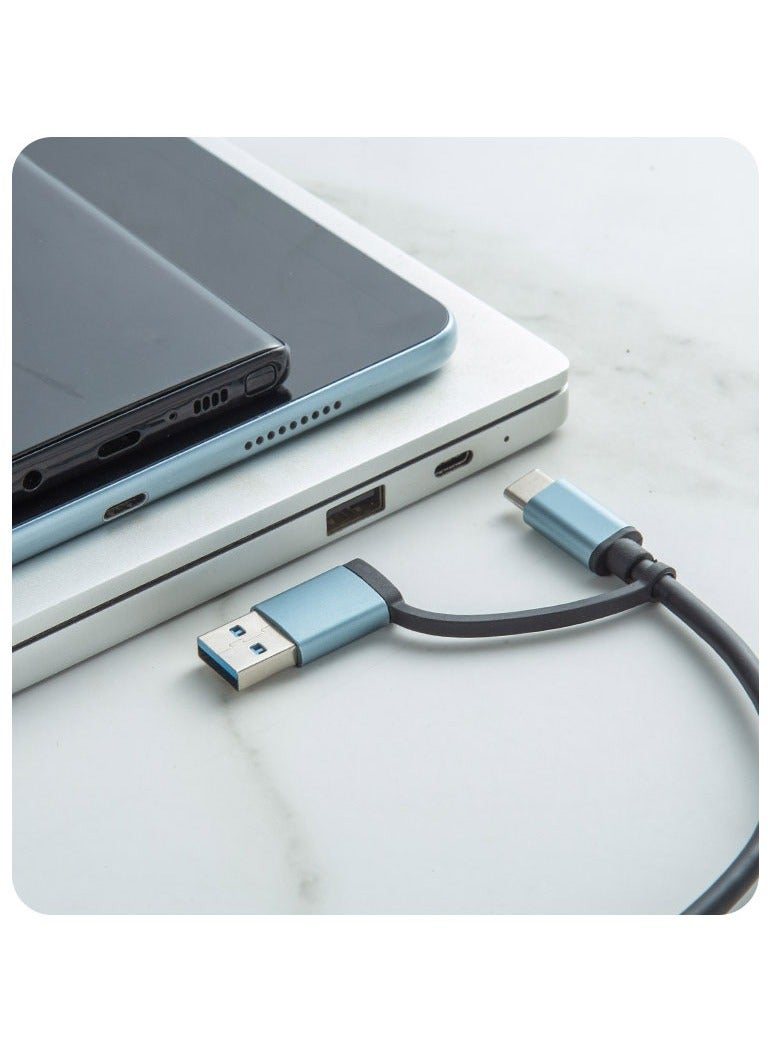 نوع جيم تمديد أداة اتصال USB + هدمي + شحن سريع ، الغبار تصميم