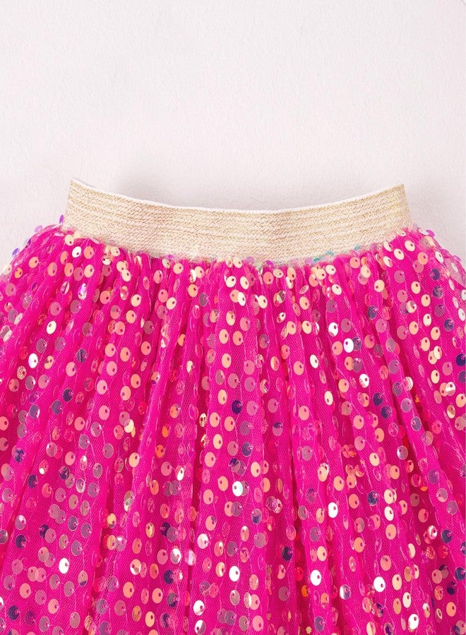 بمعنى سحر بمعنى حديقة تنورة توتو للبنات الصغيرات من ماجيك بارك، تنورة تول قصيرة للبنات، مناسبة لأعياد الميلاد والعطلات، مقاسات من 1 إلى 12 سنة (تنورة وردية داكنة، من 9 إلى 12 سنة) - Image 5