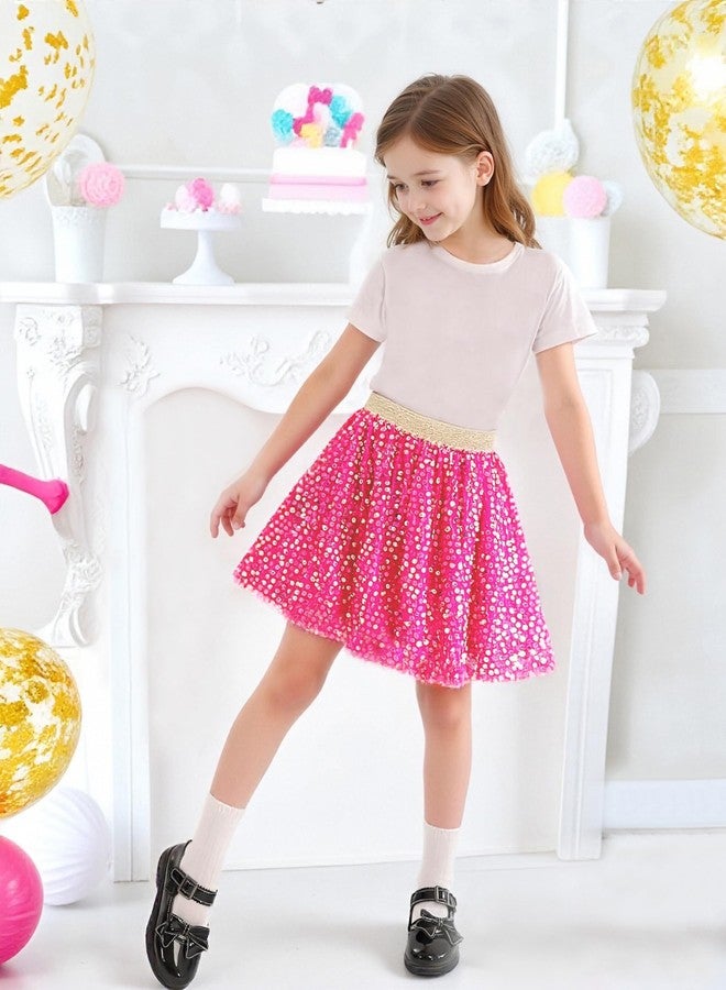 بمعنى سحر بمعنى حديقة تنورة توتو للبنات الصغيرات من ماجيك بارك، تنورة تول قصيرة للبنات، مناسبة لأعياد الميلاد والعطلات، مقاسات من 1 إلى 12 سنة (تنورة وردية داكنة، من 9 إلى 12 سنة) - Image 2