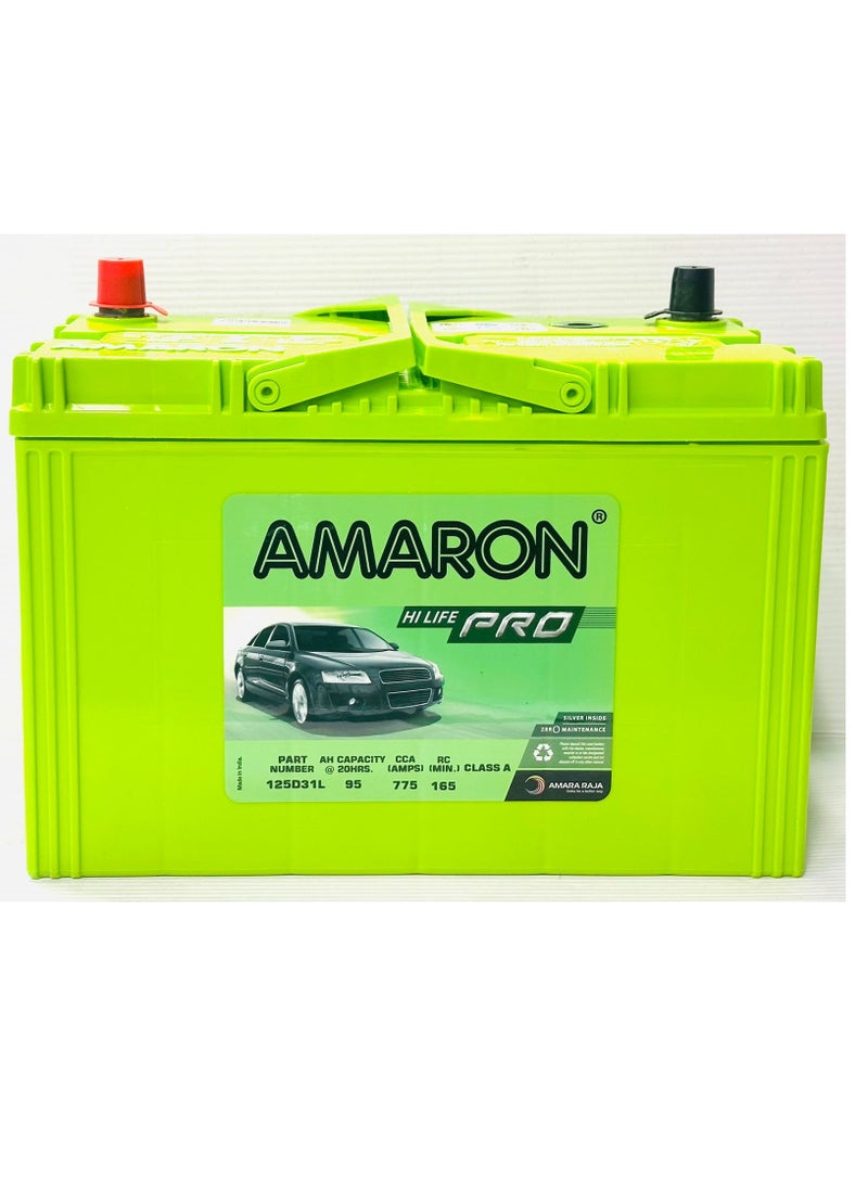 Amaron - Car Battery 12V 95AH 125D31L / 130D31L - EFB - Image 1