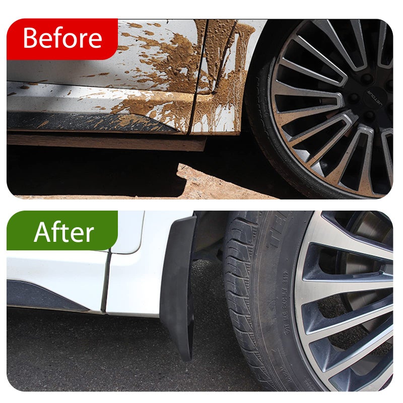 BDFHYK Mud Flaps Splash Guards 4PCS Front & Rear Side Mud Guards Compatible with Toyota Corolla 2014-2017 11th gen Without OEM Fender Flares - Image 3