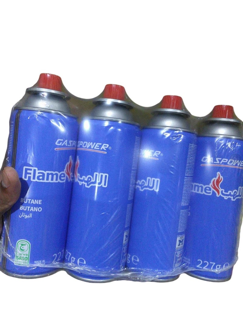 GASPOWER Butane Gas For Camping Stove Pack Of 4 227 g - Image 2