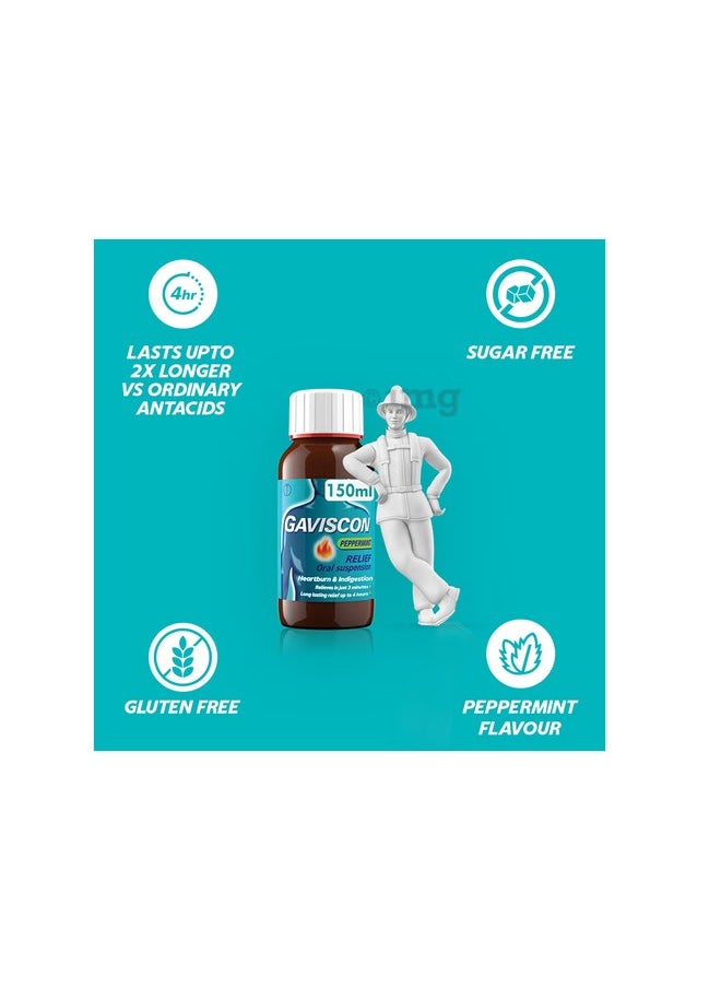 GAVISCON Peppermint Suspension 200Ml Antacid  - Image 2