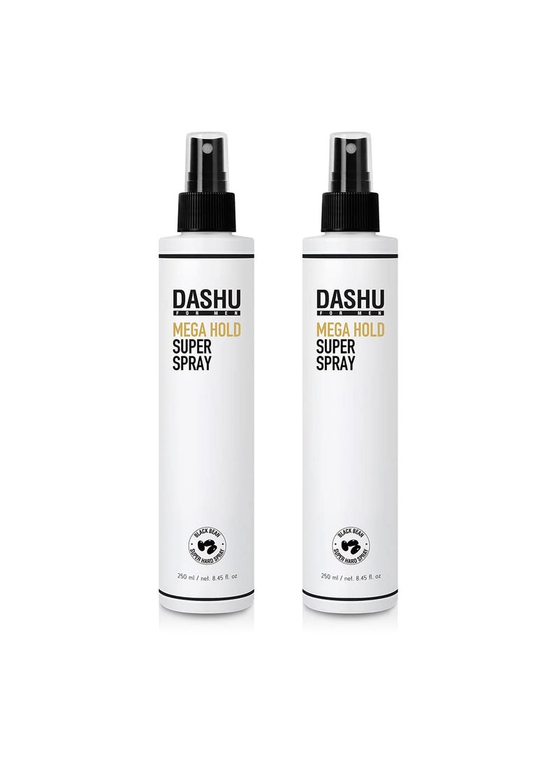 Dashu DASHU Hairspray Mega Hold Super Hair Spray Extra Detangler  LongLasting  WeatherResistant Frizz Ease Korean Hair Care 845fl oz Two Bundle 