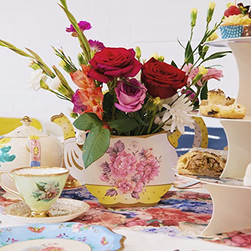 Talking Tables | Vintage Teapot Vase Decoration, Flower Centrepiece, For Birthday or Garden Party, Baby Shower, Wedding, Afternoon Tea, Anniversary, Party Supplies, Floral Box Decor - Image 2