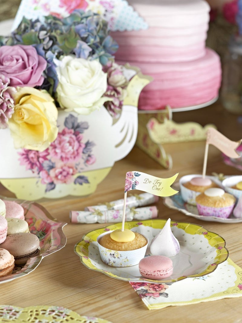 Talking Tables | Vintage Teapot Vase Decoration, Flower Centrepiece, For Birthday or Garden Party, Baby Shower, Wedding, Afternoon Tea, Anniversary, Party Supplies, Floral Box Decor - Image 5