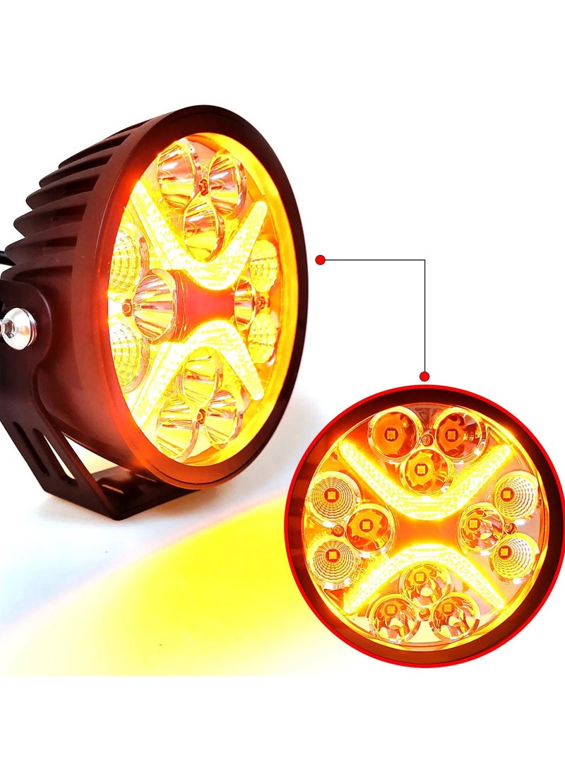 Toby's Toby’s 7Inch 90W LED Driving Light 10800LM IP68 Spot Flood Combo Round Built-in EMC Offroad Lights Truck ATV UTV SUV  - Image 3