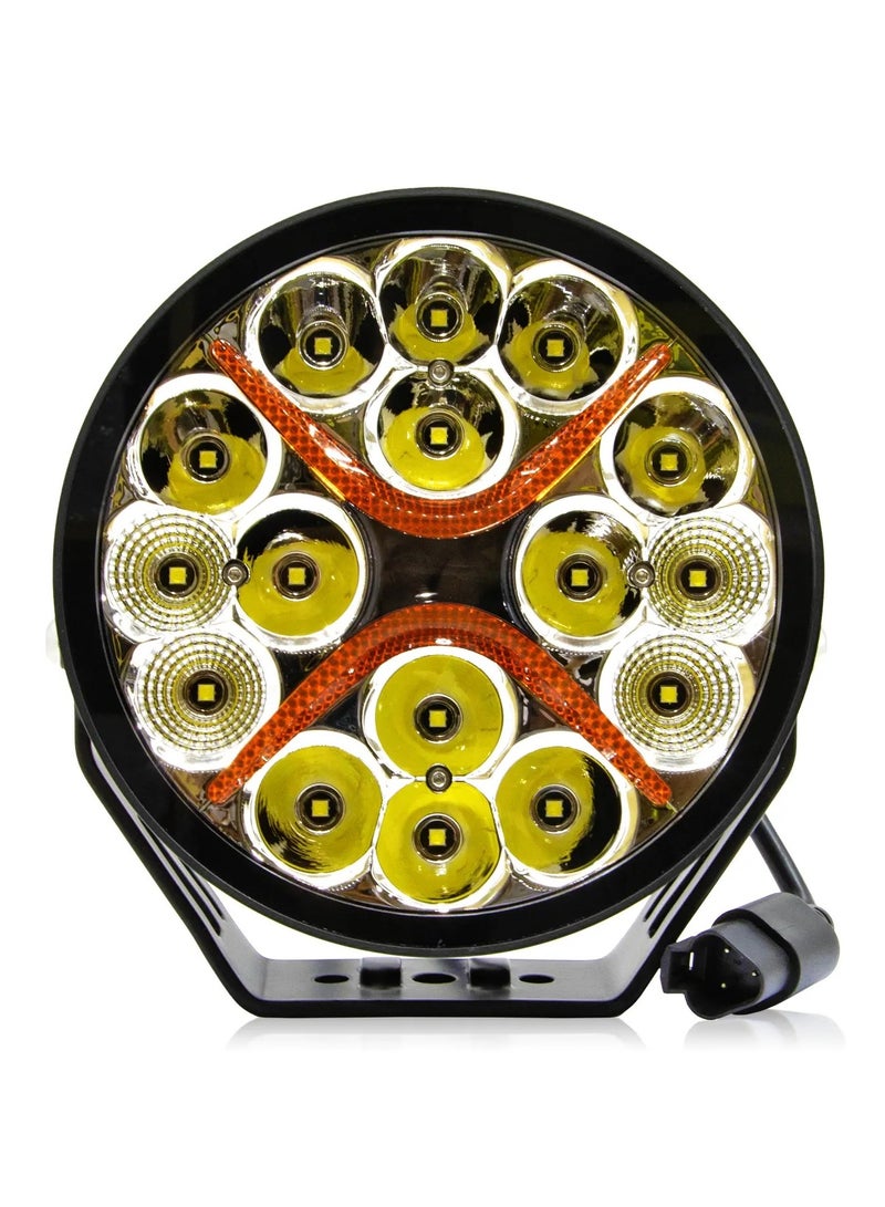 Toby’s 7Inch 90W LED Driving Light 10800LM IP68 Spot Flood Combo Round Built-in EMC Offroad Lights Truck ATV UTV SUV