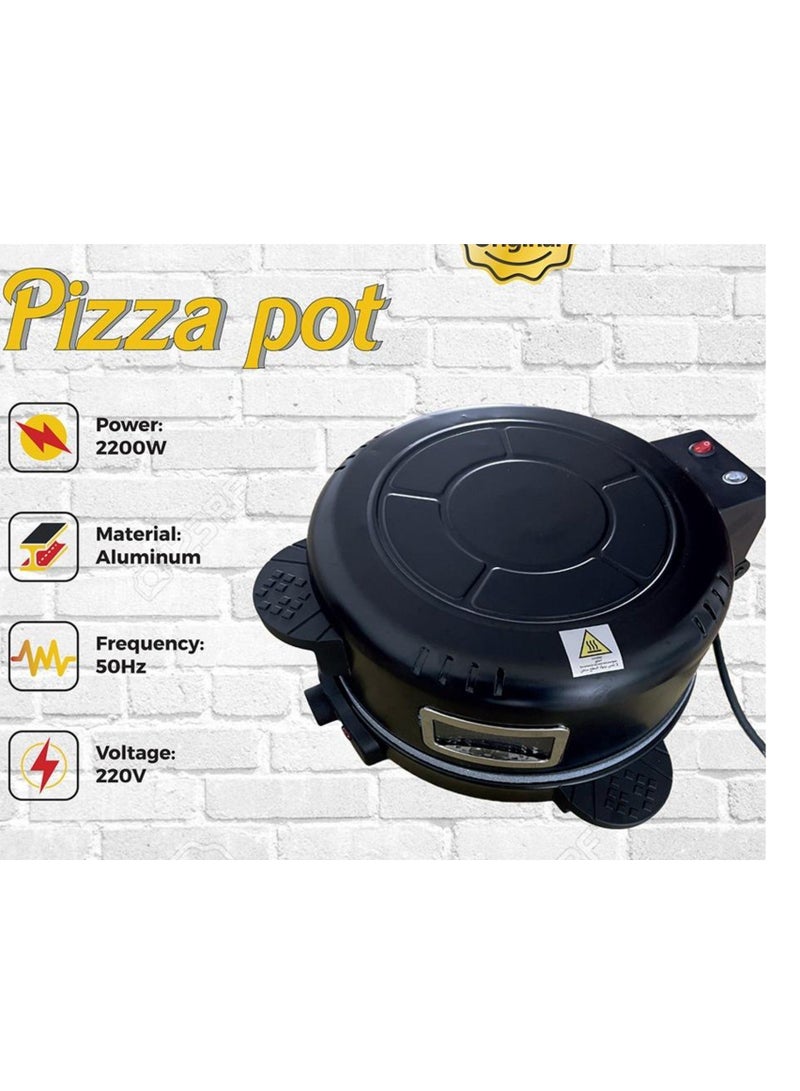 Denx Home Baker Electric Pizza Maker | 40cm 2200W Home Pizza Oven DX2099 - Image 4
