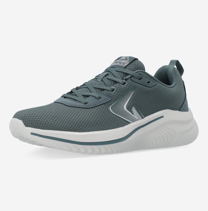 Demix Turbo Men's Running Sport Shoes – Blue/Green Lightweight Sneakers with Cushioning, Breathable Upper and Durable Outsole - Image 1
