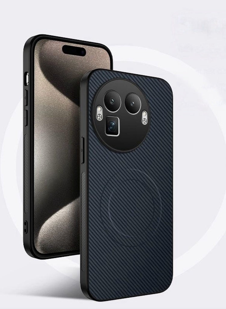 حافظة مغناطيسية لهاتف Realme GT 8 Pro، حافظة فاخرة بنسيج قطني، حماية عدسة الكاميرا المرتفعة، درجة عسكرية، حافظة Realme GT 8 Pro 5G عصرية ومقاومة للصدمات، ملمس مريح - Image 1