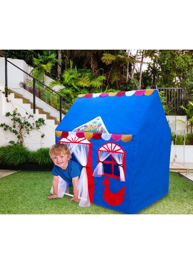 HomeCute Homecute Hut Type Kids Toys Small Size Play Tent House for Boys and Girls (Blue)  - Image 2