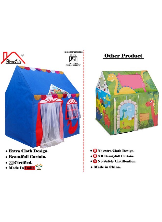 HomeCute Homecute Hut Type Kids Toys Small Size Play Tent House for Boys and Girls (Blue)  - Image 5