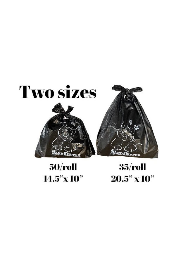 Sand Dipper Cat Litter Waste Bags | Strong Thick Odor Sealing (Medium 50 Roll) - Image 4