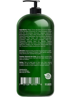 NEW YORK BIOLOGY THE ULTIMATE COSMECEUTICALS Antifungal Tea Tree Oil Body Wash - Huge 16 Oz - 100% Pure & Natural - Extra Strength Professional Grade - Helps Soothe Toenail Fungus  - Image 2