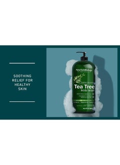 NEW YORK BIOLOGY THE ULTIMATE COSMECEUTICALS Antifungal Tea Tree Oil Body Wash - Huge 16 Oz - 100% Pure & Natural - Extra Strength Professional Grade - Helps Soothe Toenail Fungus  - Image 4