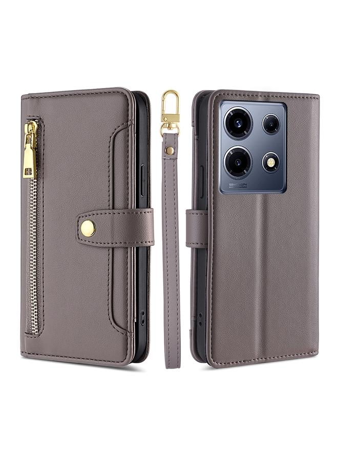 S-TOP Case For Infinix Note 30 VIP 5G Sheep Texture Cross-body Zipper Wallet Leather Phone Case - Image 1