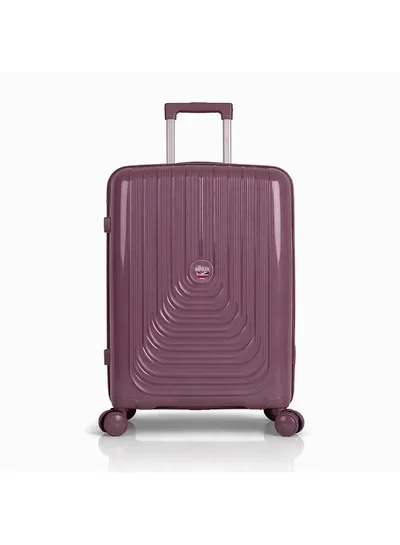 MNUK Viajero Stra Ordinario 24inch Luggage| Polypropylene (PP) Hardside Luggage Trolley|Double 360° 4 Wheeler| Medium-24inch| Purple