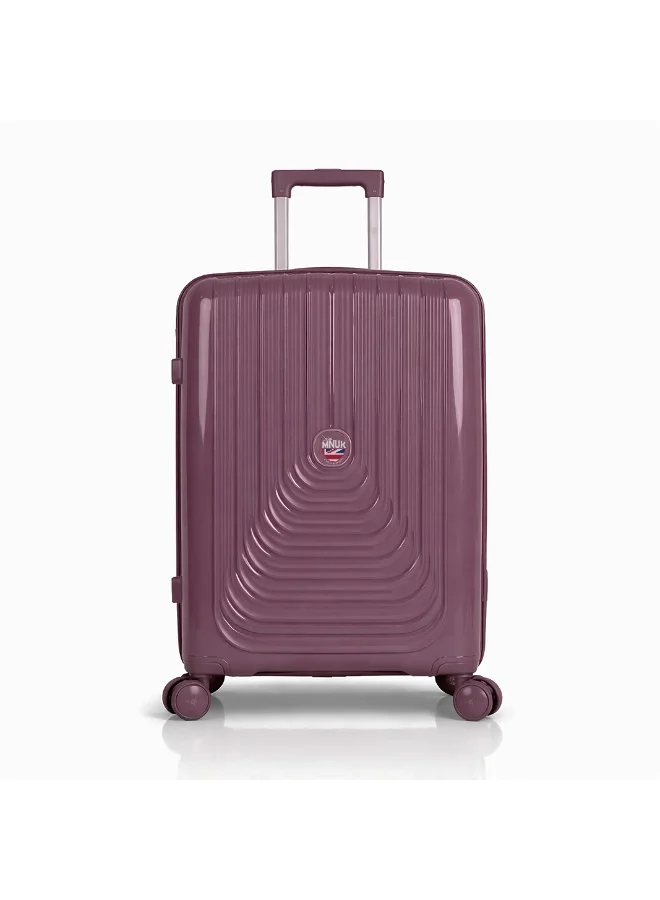 منيك حقيبة سفر فياجيرو سترا أورديناريو (24 بوصة) | حقيبة سفر صلبة من البولي بروبيلين (PP) | عربة مزدوجة بأربع عجلات دوارة 360 درجة | حجم متوسط: 24 بوصة | بنفسجي