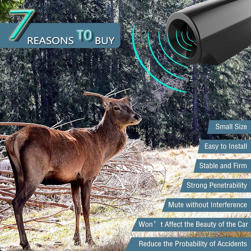 Elook Deer Warning Whistles Device for Car, Save Deer Whistle with Upgraded Acrylic Double-Sided Tape, Mini Size, 7 Pack (Patent Registered) - Image 3
