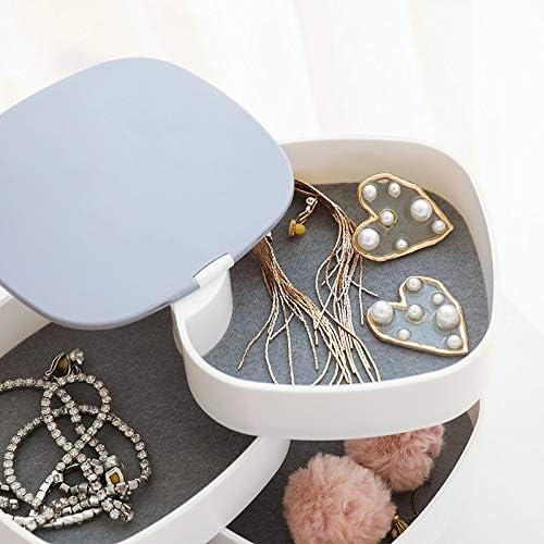 AASHRO MALL ® COD multi layer revolving Advanced Rotating Plastic jewelry storage box , Multicolour. - Image 5