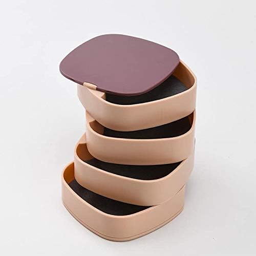AASHRO MALL ® COD multi layer revolving Advanced Rotating Plastic jewelry storage box , Multicolour. - Image 2
