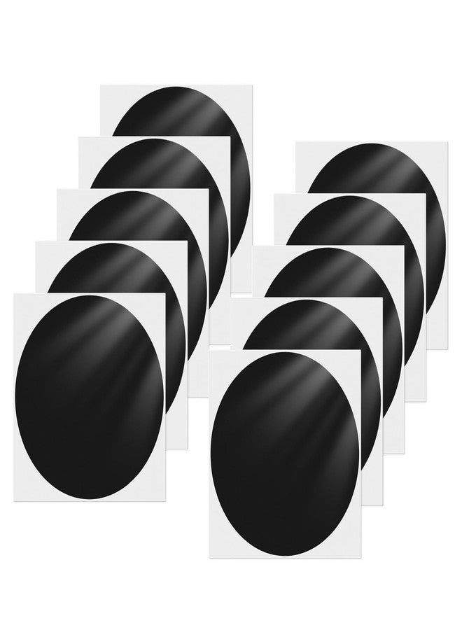 YIKIADA Black Dot Stickers 6 Inches Vinyl Self-Adhesive Waterproof Colored Circle Labels Kid Floor Decals Removable Line Up Round Tags for Office Classroom 10 PCS - Image 1