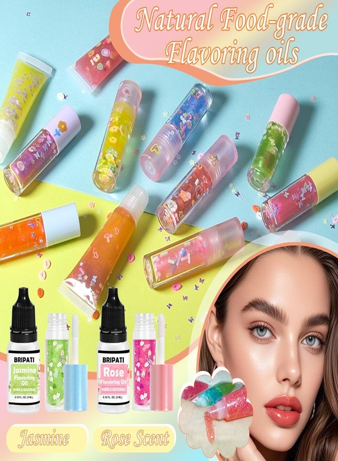 BRIPATI DIY Lip Gloss Making Kit - All-in-One to Make Your Own Lip Care Gloss Set with Clear Base, Pigments, Glitter, Tubes, Fun Creative Gift for Women Girls Makeup Lovers in Christmas Birthdays - Image 5