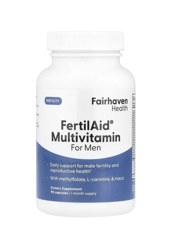 fairhaven health FertilAid for Men 90 Capsules  - Image 1