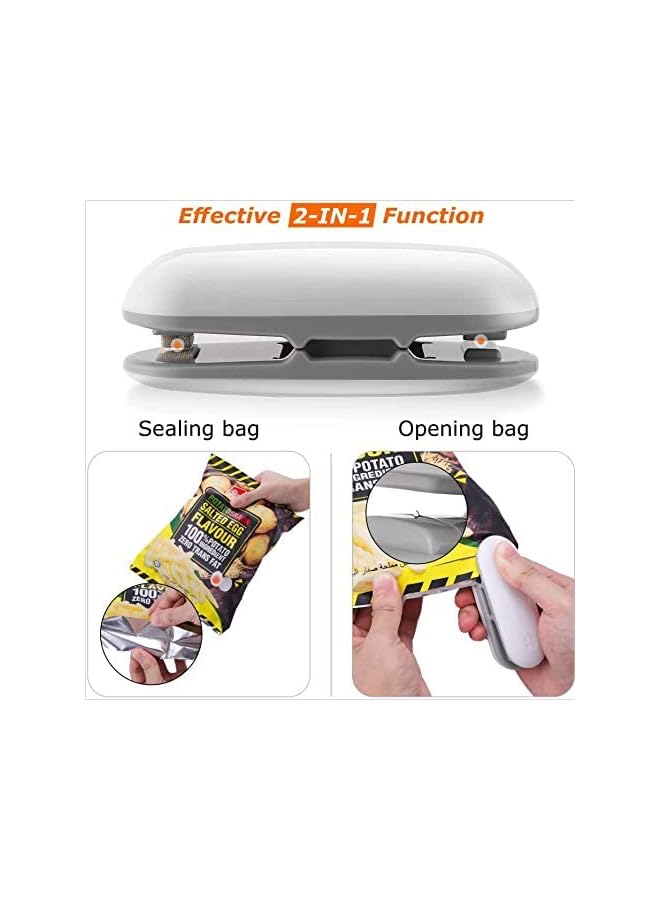 KASTWAVE Bag Sealer, Portable 2 In 1 Food Sealer And Cutter, Heat Vacuum Sealers, Plastic Sealer, Handheld Food Sealer For Plastic Bags Food Storage Snack Fresh Bag Sealer - Image 5