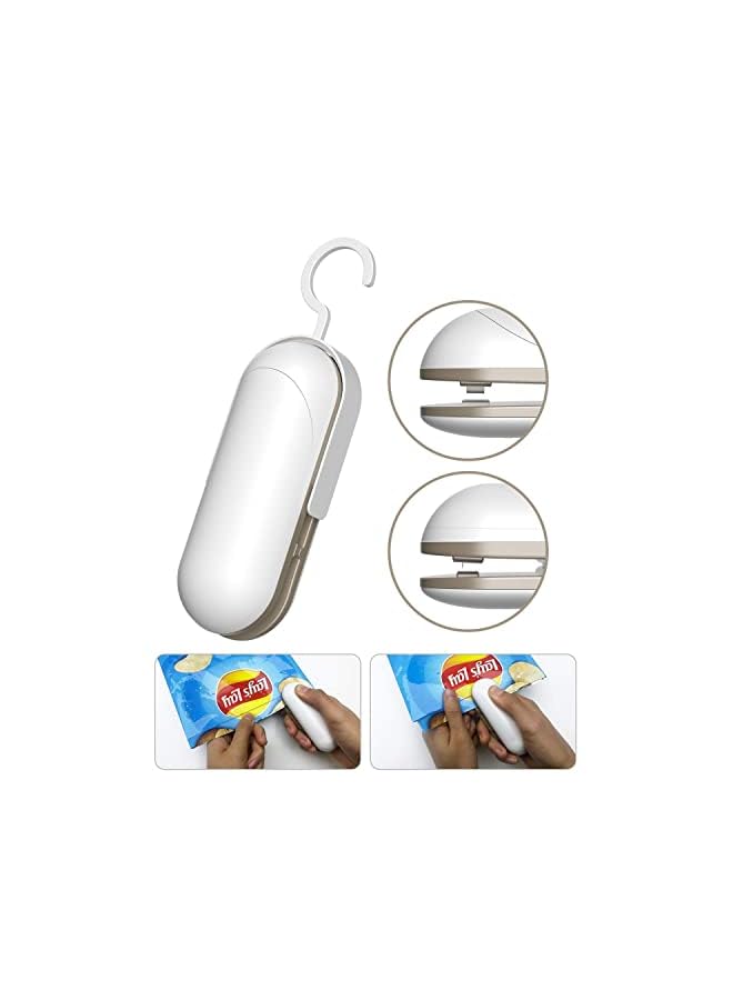 KASTWAVE Bag Sealer, Portable 2 In 1 Food Sealer And Cutter, Heat Vacuum Sealers, Plastic Sealer, Handheld Food Sealer For Plastic Bags Food Storage Snack Fresh Bag Sealer - Image 3