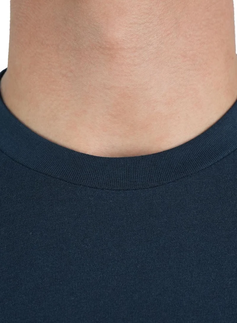 GIORDANO  Men's Slim Fit Cotton Signature Print Tee for Men | Best Price UAE