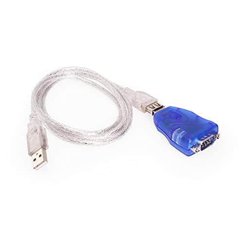 USBGear USB to RS-232 Serial Adapter Cable - DB9 Male, FTDI Chipset, RX/TX Status LEDs, TAA Compliant (Made in Taiwan), Compatible with Windows & Mac - Image 2