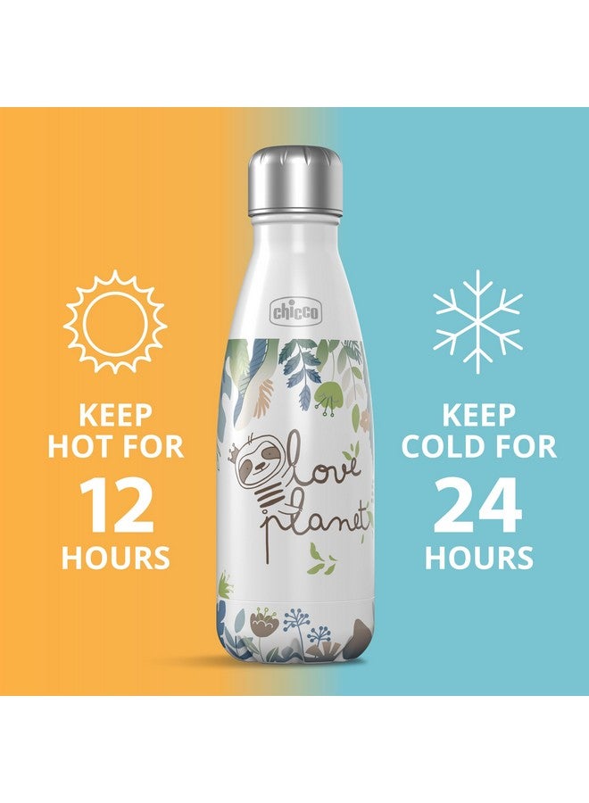 Chicco زجاجة ماء مزدوجة الجدار معزولة بالفراغ من شيكو، 12 أونصة | فولاذ مقاوم للصدأ من الدرجة الغذائية | فتحة واسعة | مقاومة للتسرب وخالية من العرق - Image 4