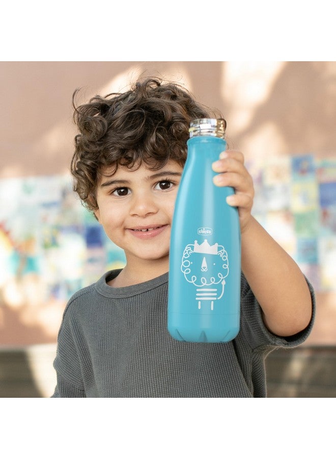 Chicco زجاجة ماء مزدوجة الجدار معزولة بالفراغ من شيكو، 12 أونصة | فولاذ مقاوم للصدأ من الدرجة الغذائية | فتحة واسعة | مقاومة للتسرب وخالية من العرق - Image 2