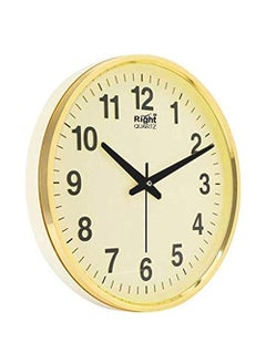 KDS KDS Right Quartz Official Design Wall Clock for Office and Home Decor(28 X 28 X 5cm, Color Ivory and Gold (Made in India)  - Image 2